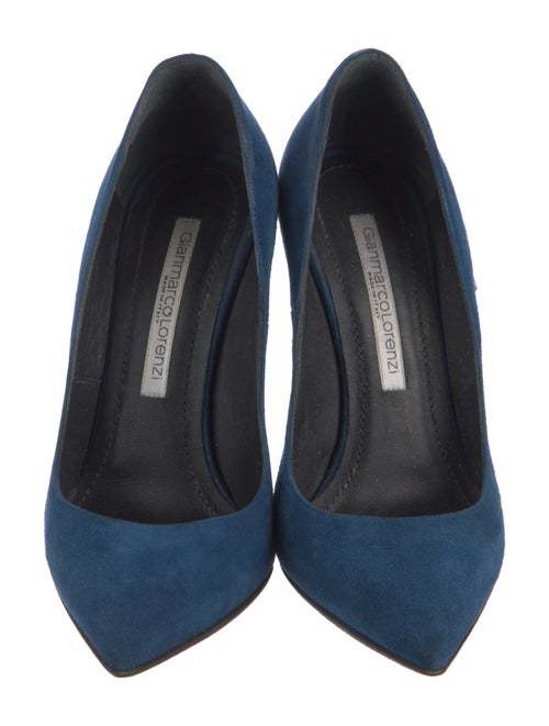 Gianmarco Lorenzi Suede Slingback Pumps
