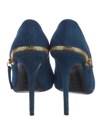 Gianmarco Lorenzi Suede Slingback Pumps