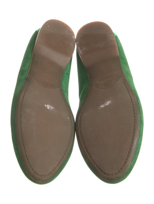 Gianmarco Lorenzi Suede Crystal Embellishments Ballet Flats