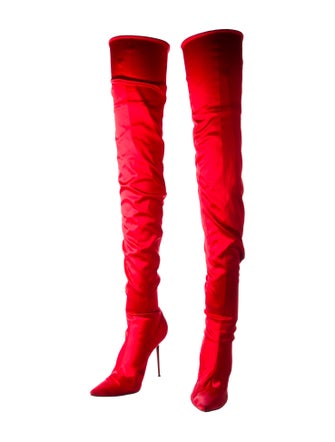 Gianmarco Lorenzi Satin Sock Boots