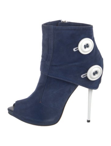 Pre-owned Gianmarco Lorenzi Suede Pumps In Blue