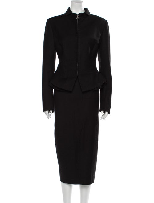 Gianfranco Ferre Wool Skirt Suit Wool