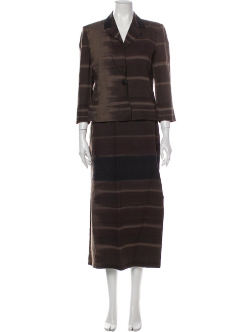 Gianfranco Ferre Striped Skirt Suit