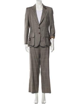 Gianfranco Ferre Wool Striped Pantsuit