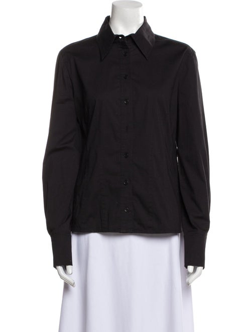 Gianfranco Ferre Long Sleeve Button-Up Top