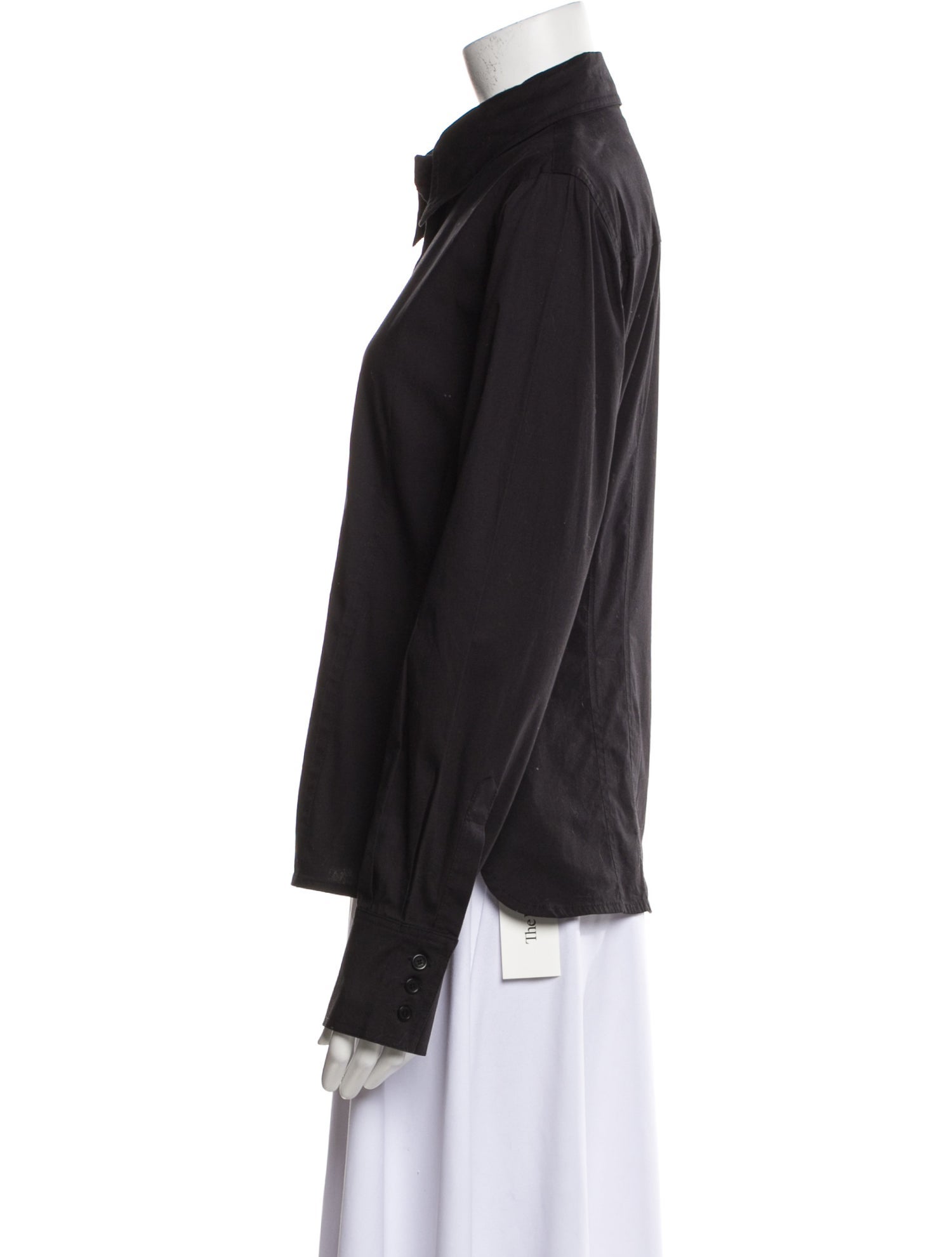 Gianfranco Ferre Long Sleeve Button-Up Top