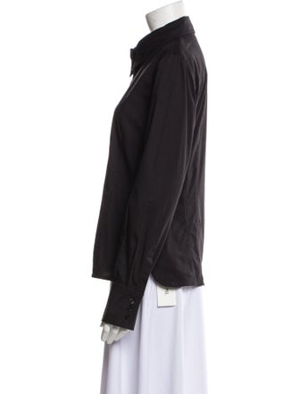 Gianfranco Ferre Long Sleeve Button-Up Top