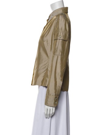 Gianfranco Ferre Long Sleeve Button-Up Top