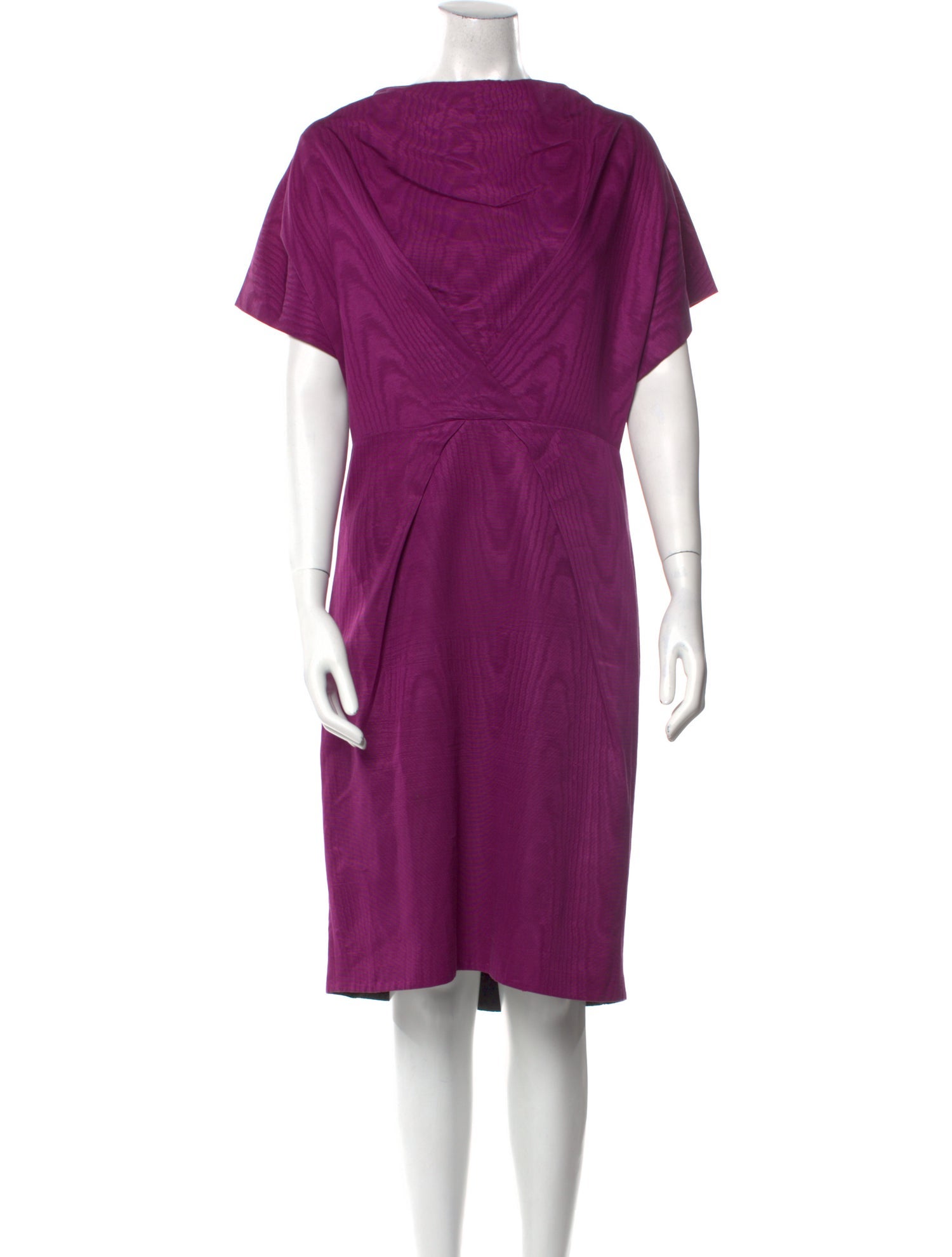 Gianfranco Ferre Bateau Neckline Midi Length Dress