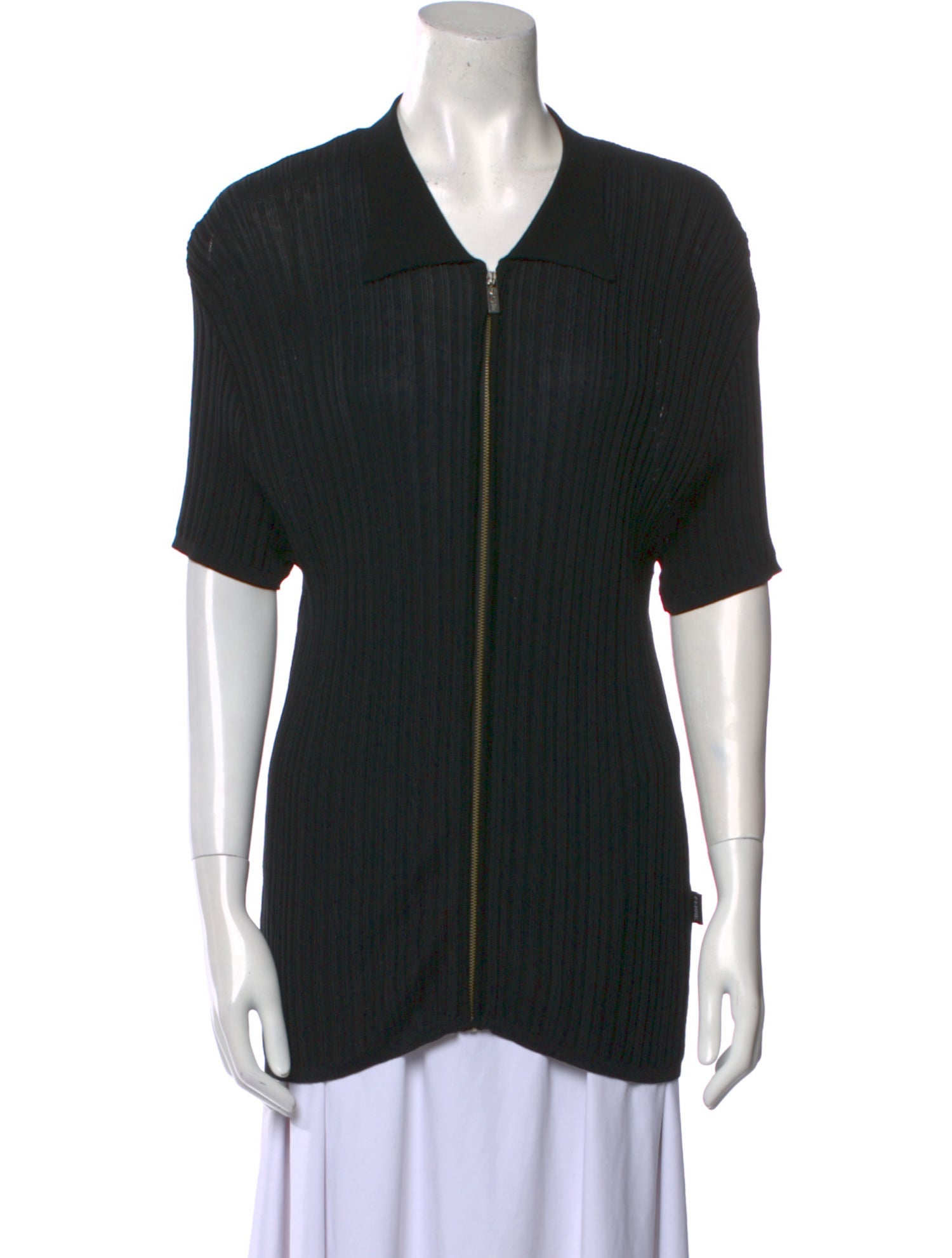 Gianfranco Ferre 1990's V-Neck Button-Up Top