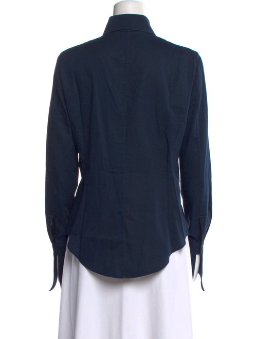 Gianfranco Ferre Long Sleeve Button-Up Top