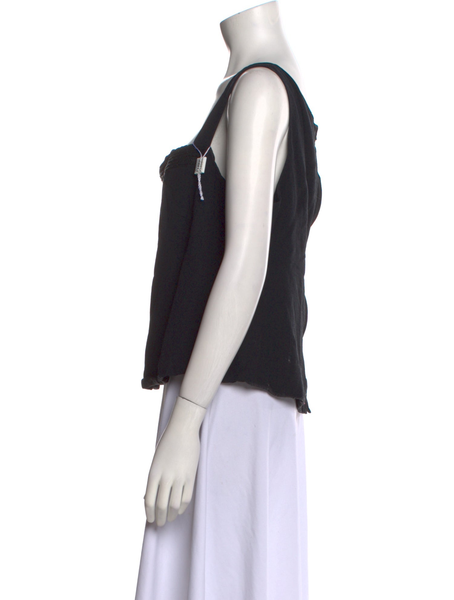 Gianfranco Ferre Square Neckline Sleeveless Top