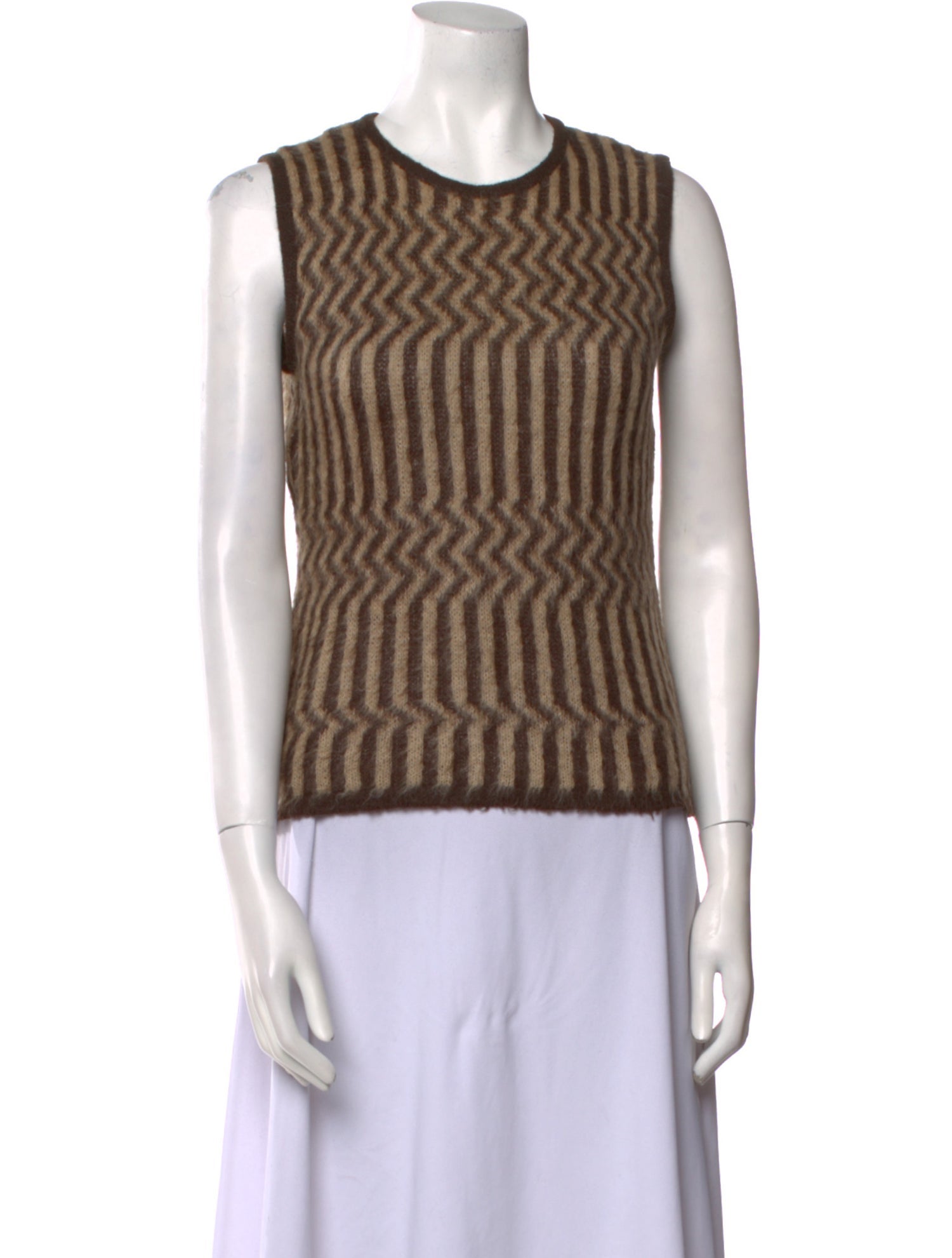 Gianfranco Ferre Mohair Striped Sweater