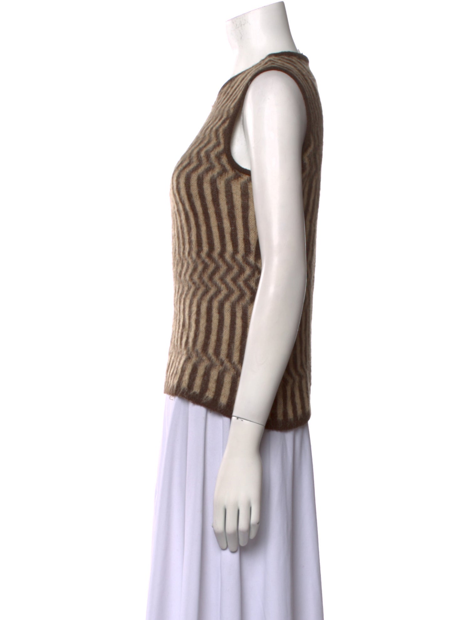 Gianfranco Ferre Mohair Striped Sweater