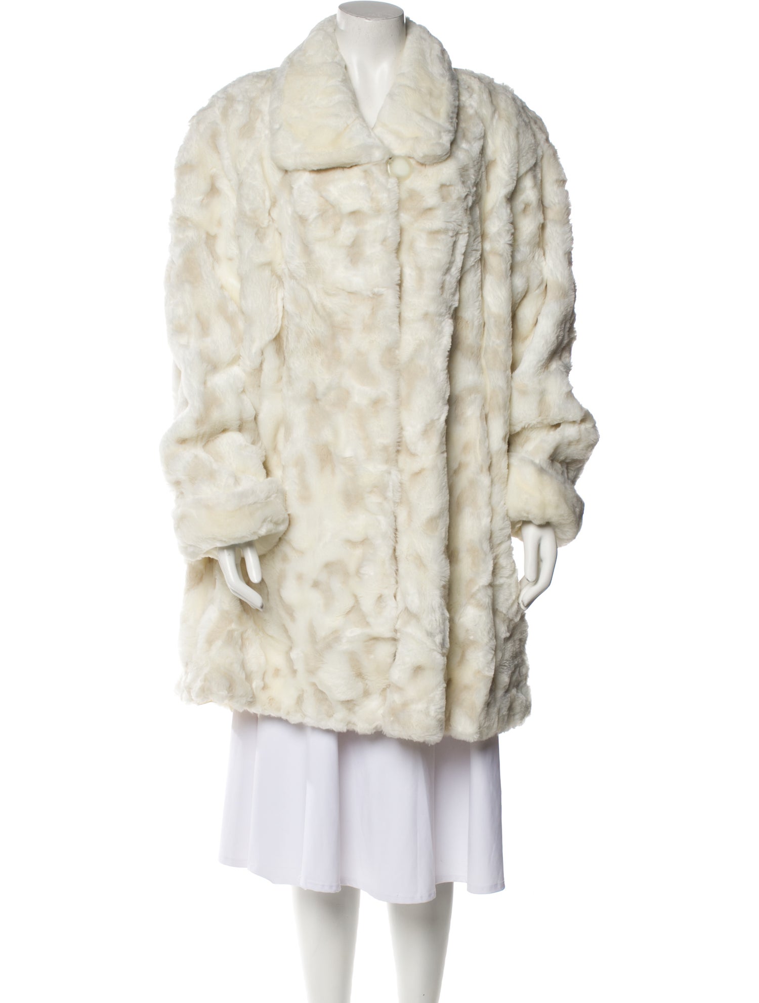 Gianfranco Ferre Vintage 1990's Faux Fur Coat