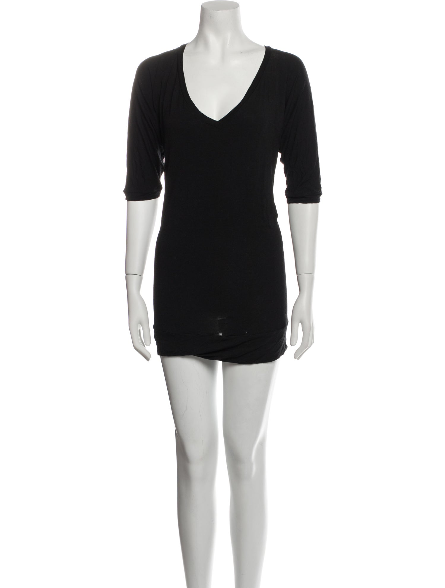 Gianfranco Ferre V-Neck Three-Quarter Sleeve Tunic