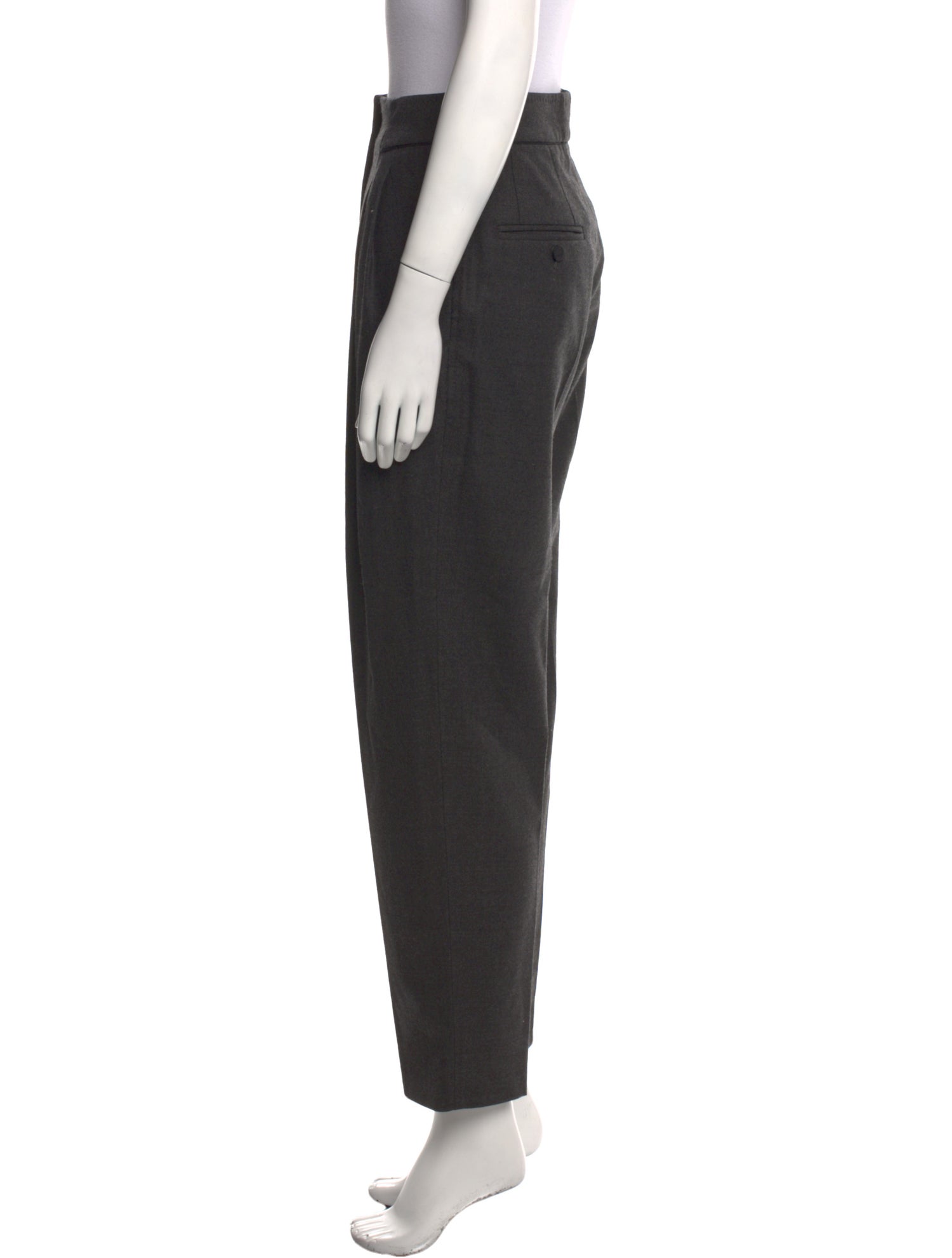 Gianfranco Ferre Virgin Wool Straight Leg Pants