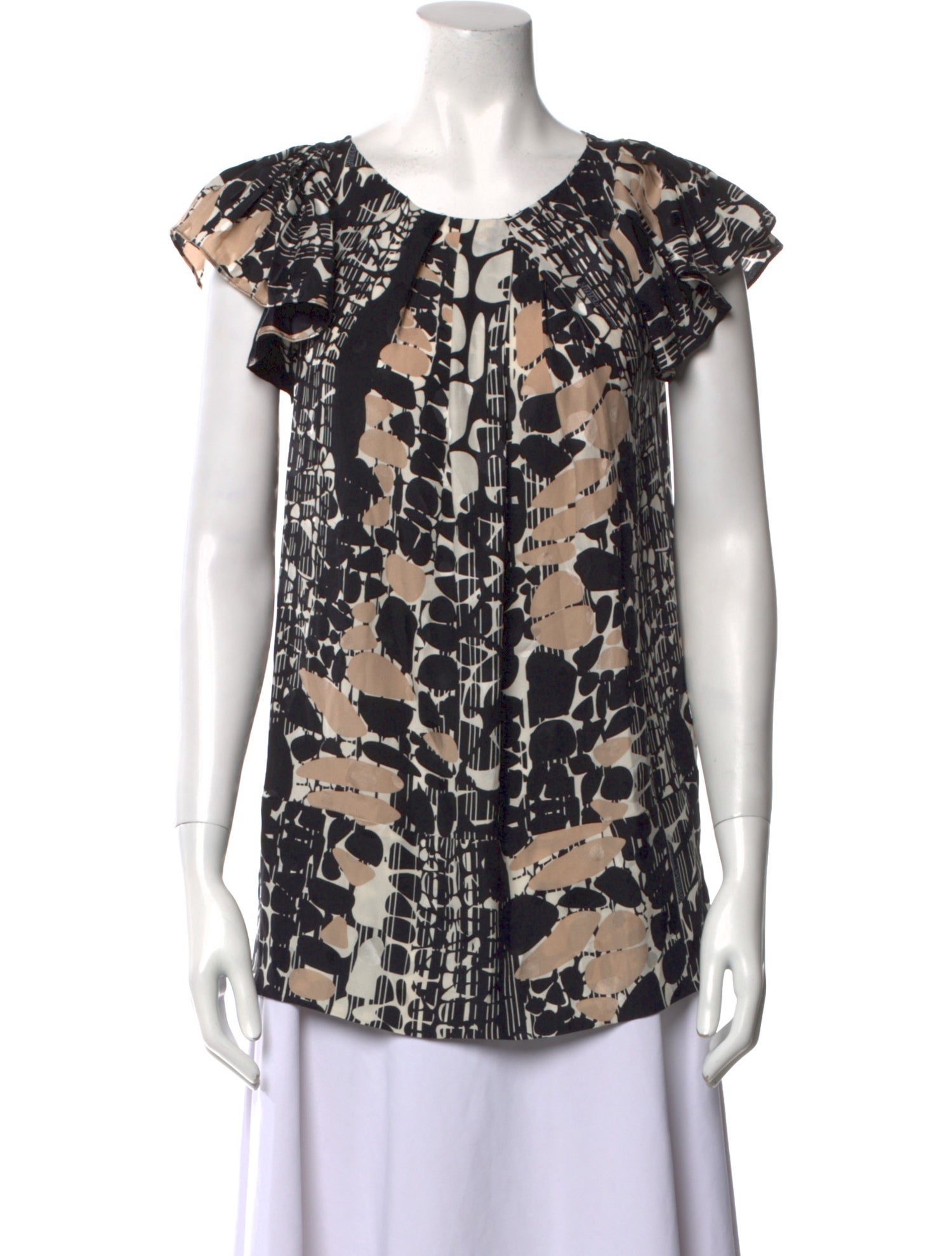 Gianfranco Ferre Silk Printed Top
