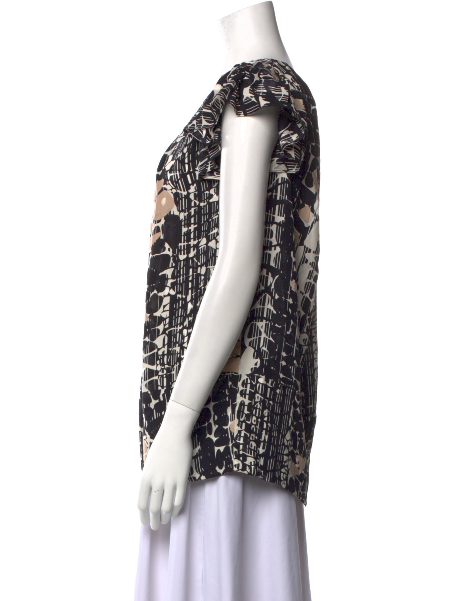 Gianfranco Ferre Silk Printed Top