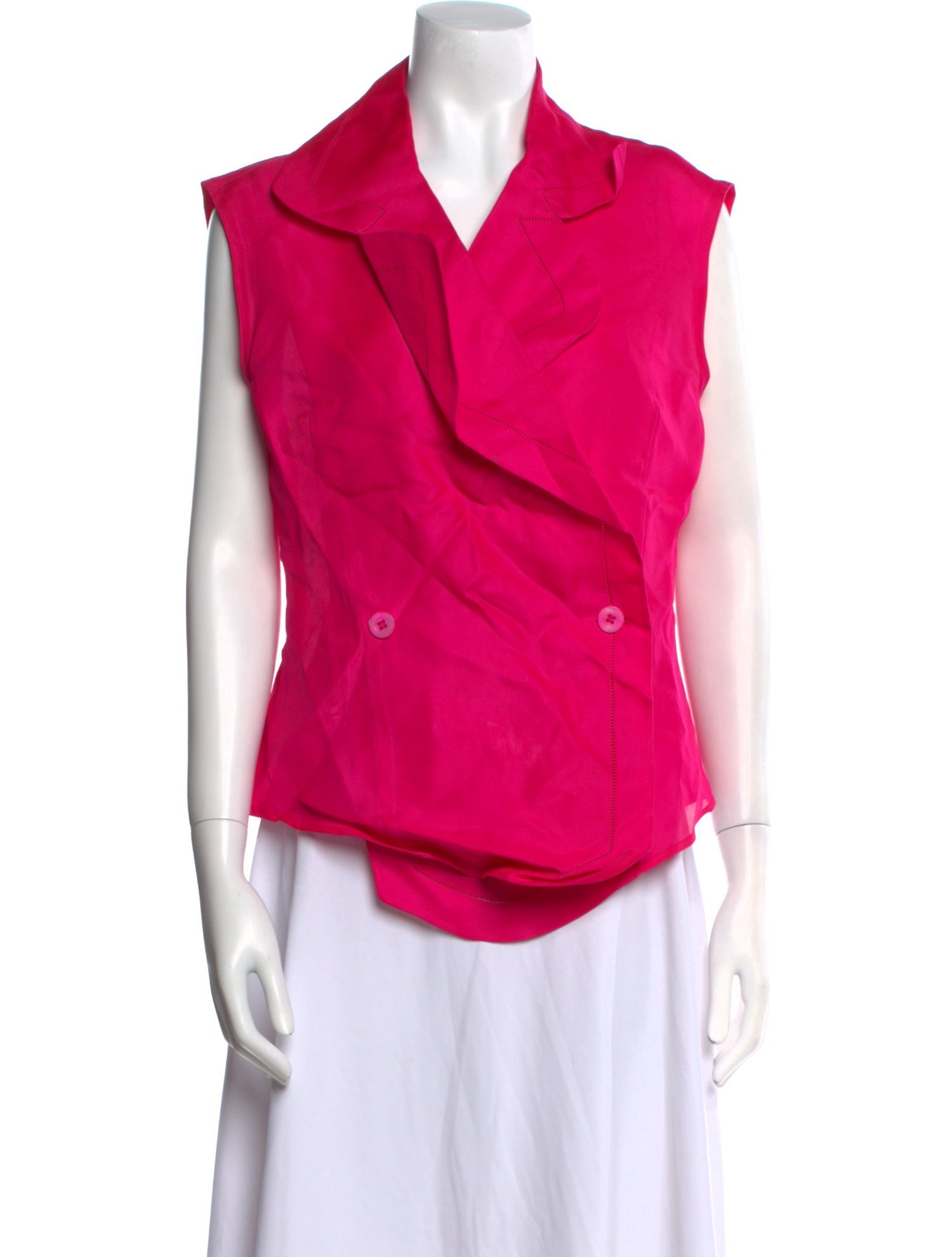 Gianfranco Ferre Silk Sleeveless Top