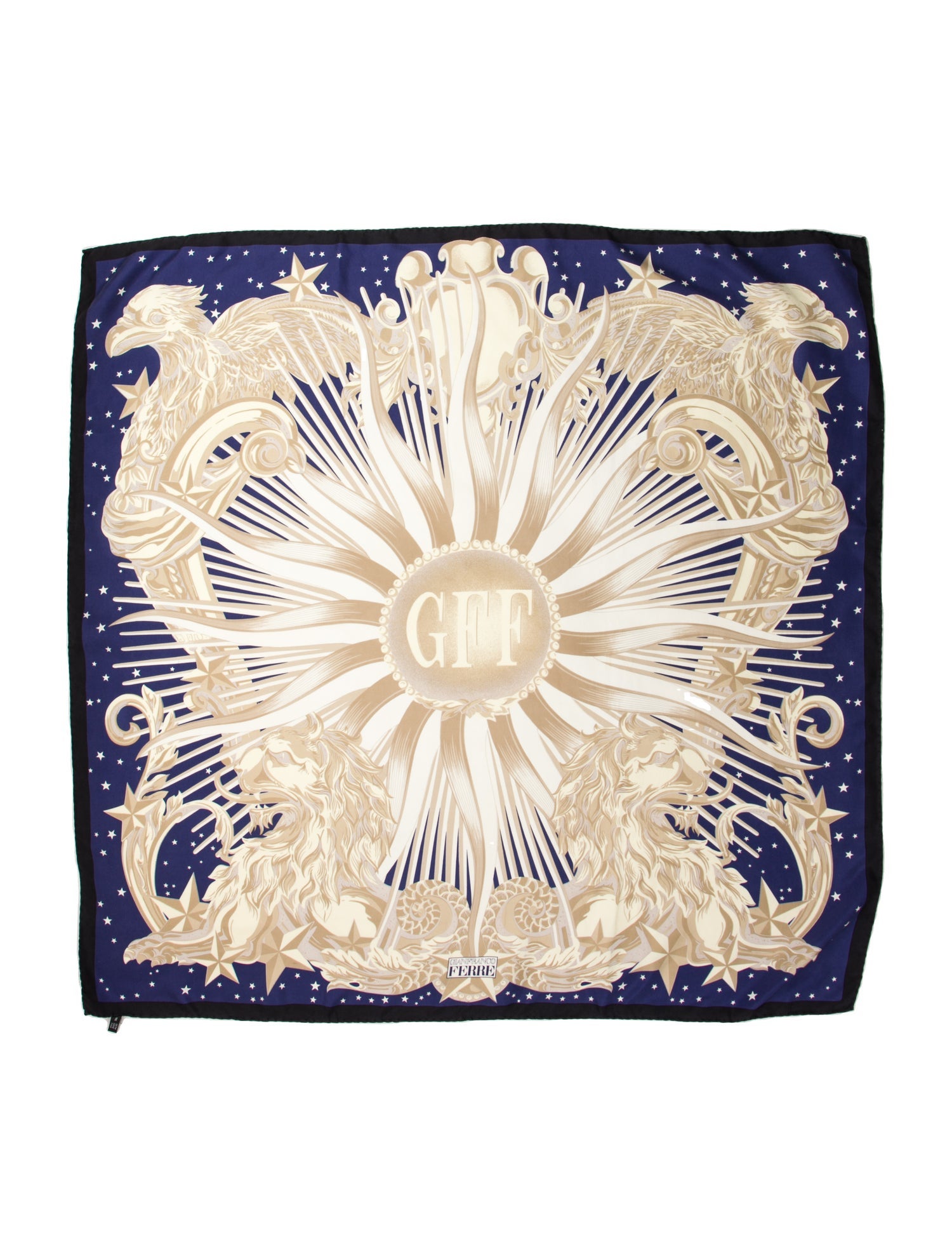 Gianfranco Ferre Silk Printed Bandana
