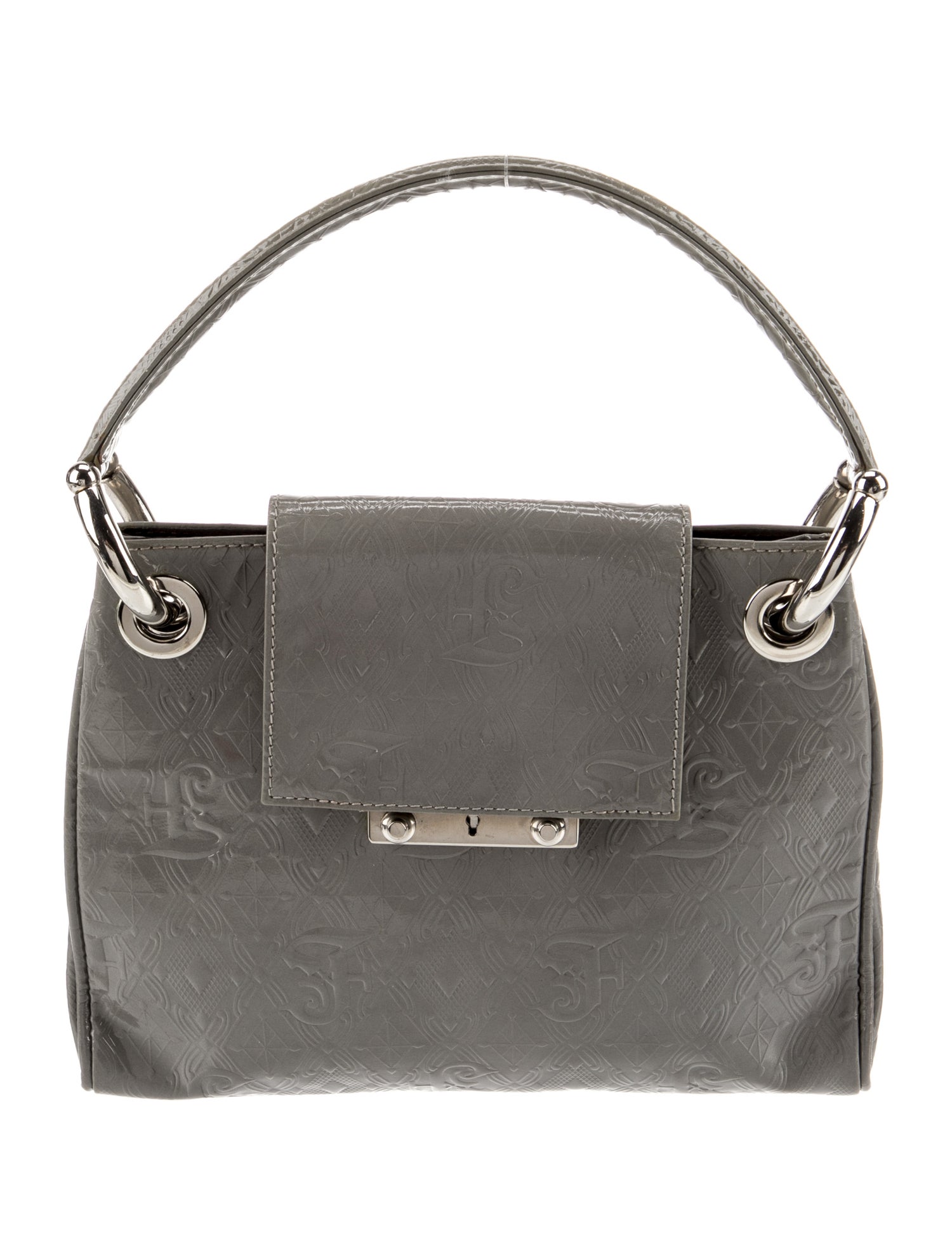 Gianfranco Ferre Patent Leather Top Handle Bag
