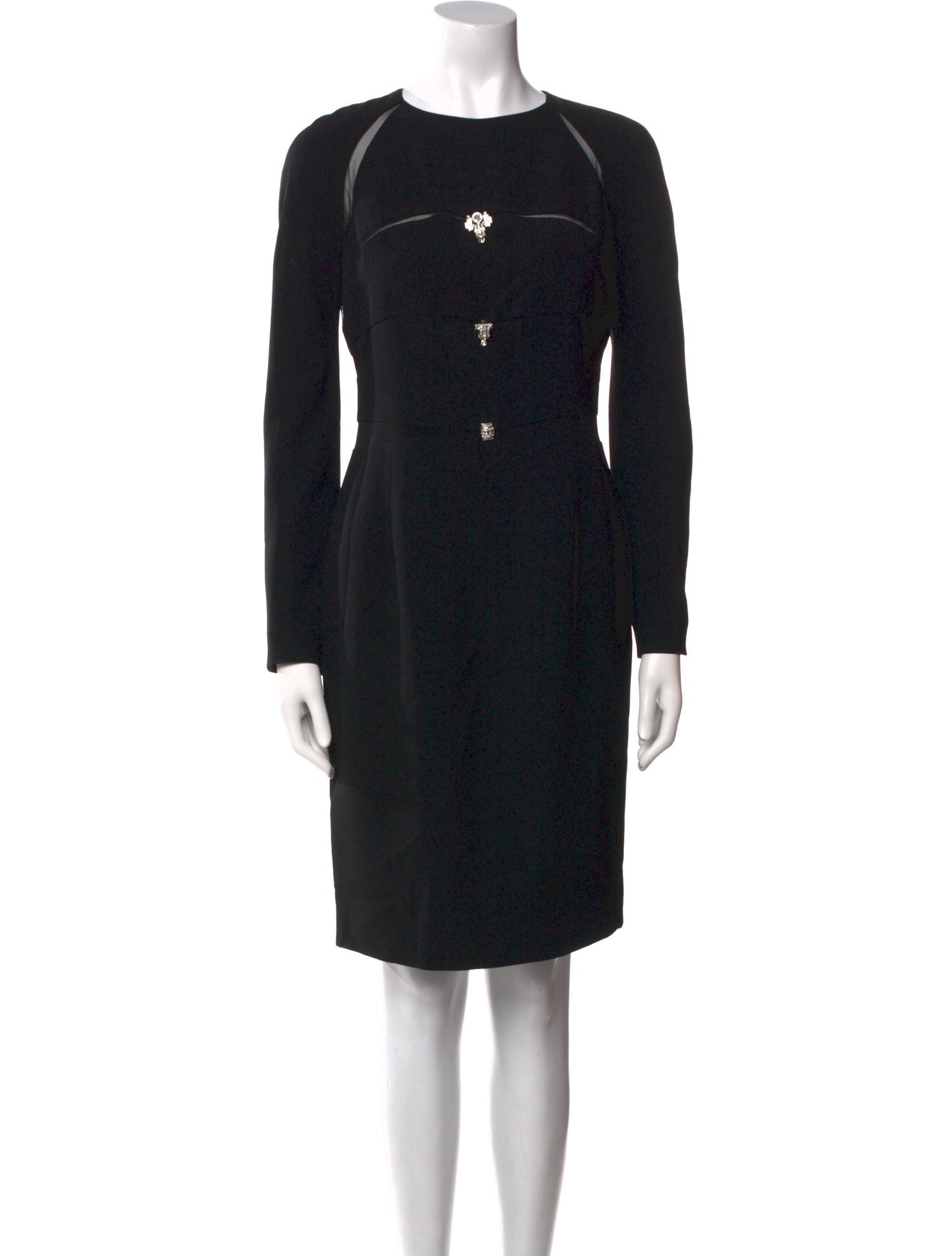 Gianfranco Ferre Crew Neck Knee-Length Dress