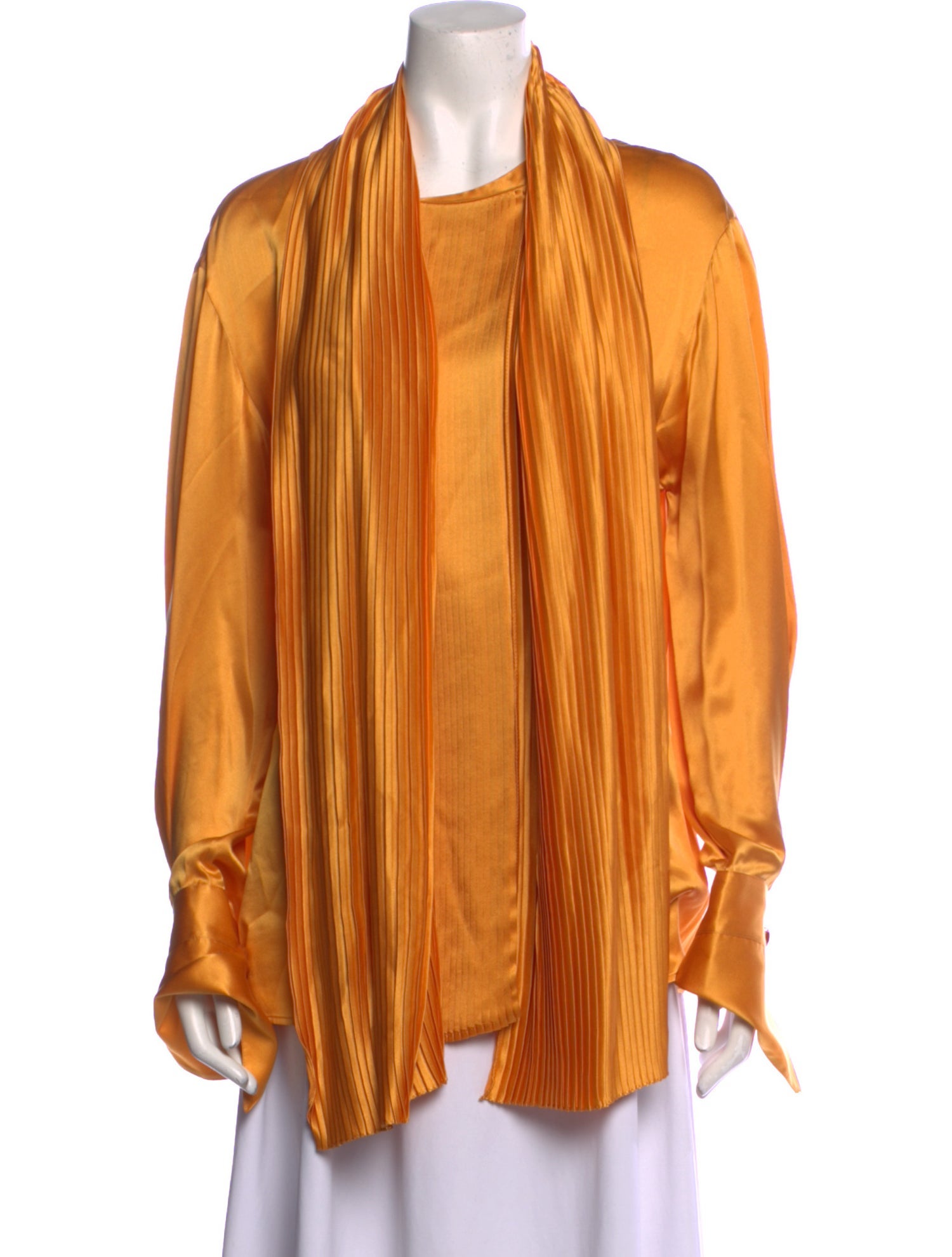 Gianfranco Ferre Silk Cowl Neck Tunic
