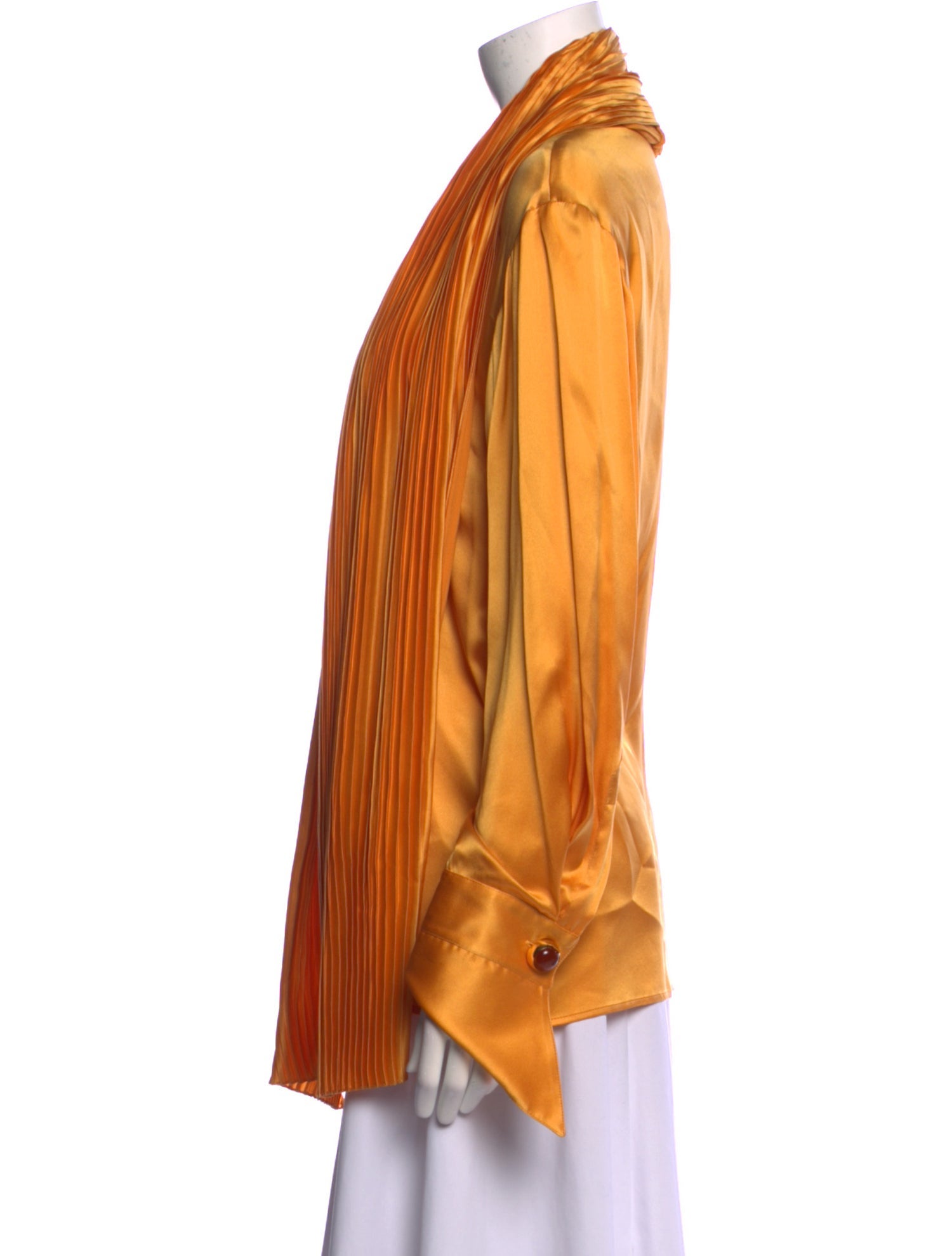 Gianfranco Ferre Silk Cowl Neck Tunic
