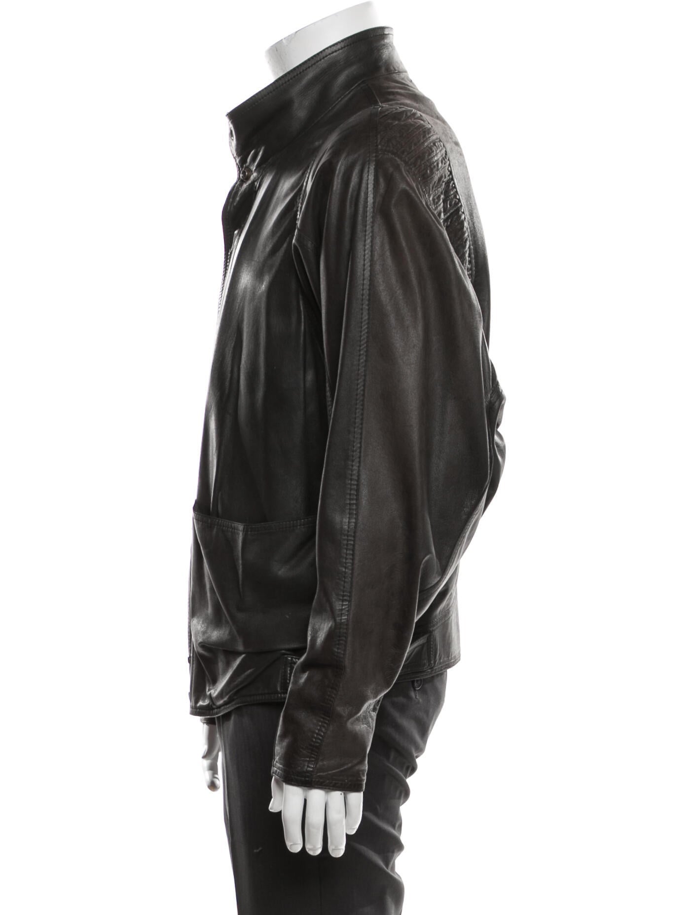 Gianfranco Ferre 1990's Leather Windbreaker