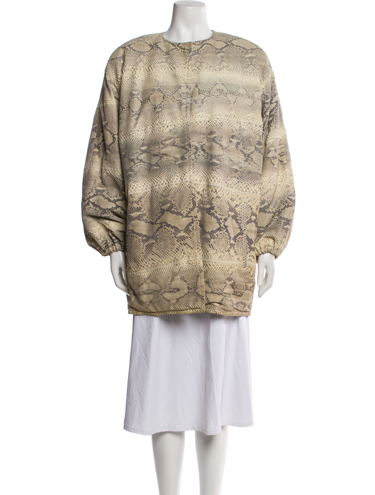 Gianfranco Ferre Vintage Late 1980's - Early 1990's Python Coat