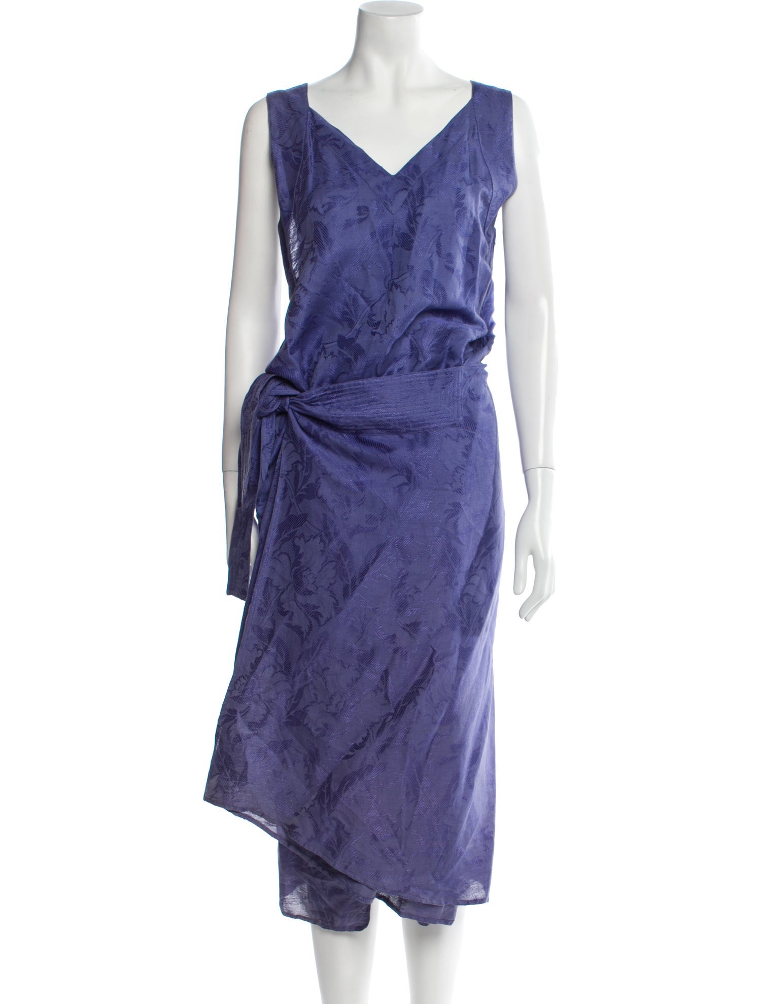 Gianfranco Ferre V-Neck Long Dress