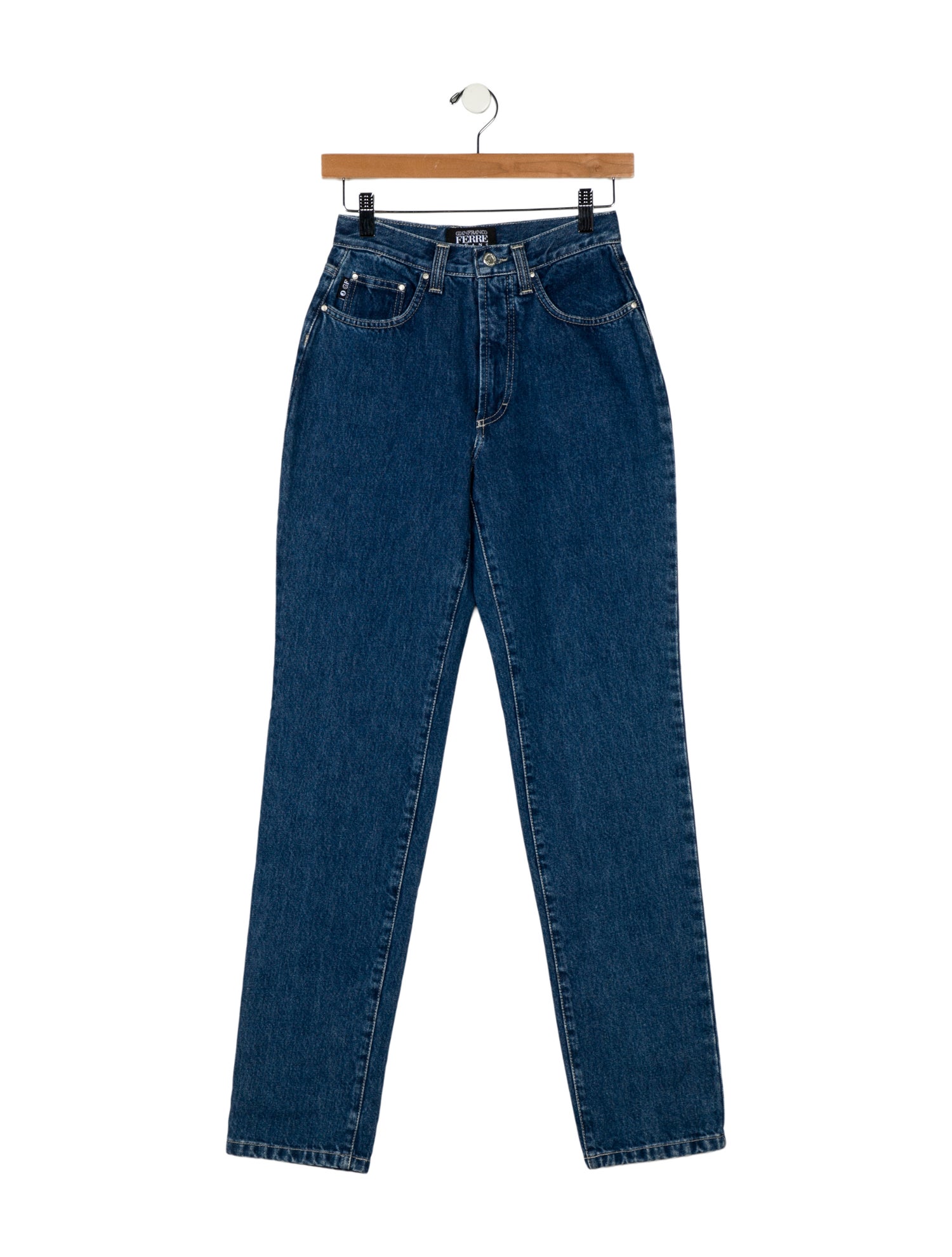 Gianfranco Ferre Mid-Rise Straight Leg Jeans w/ Tags
