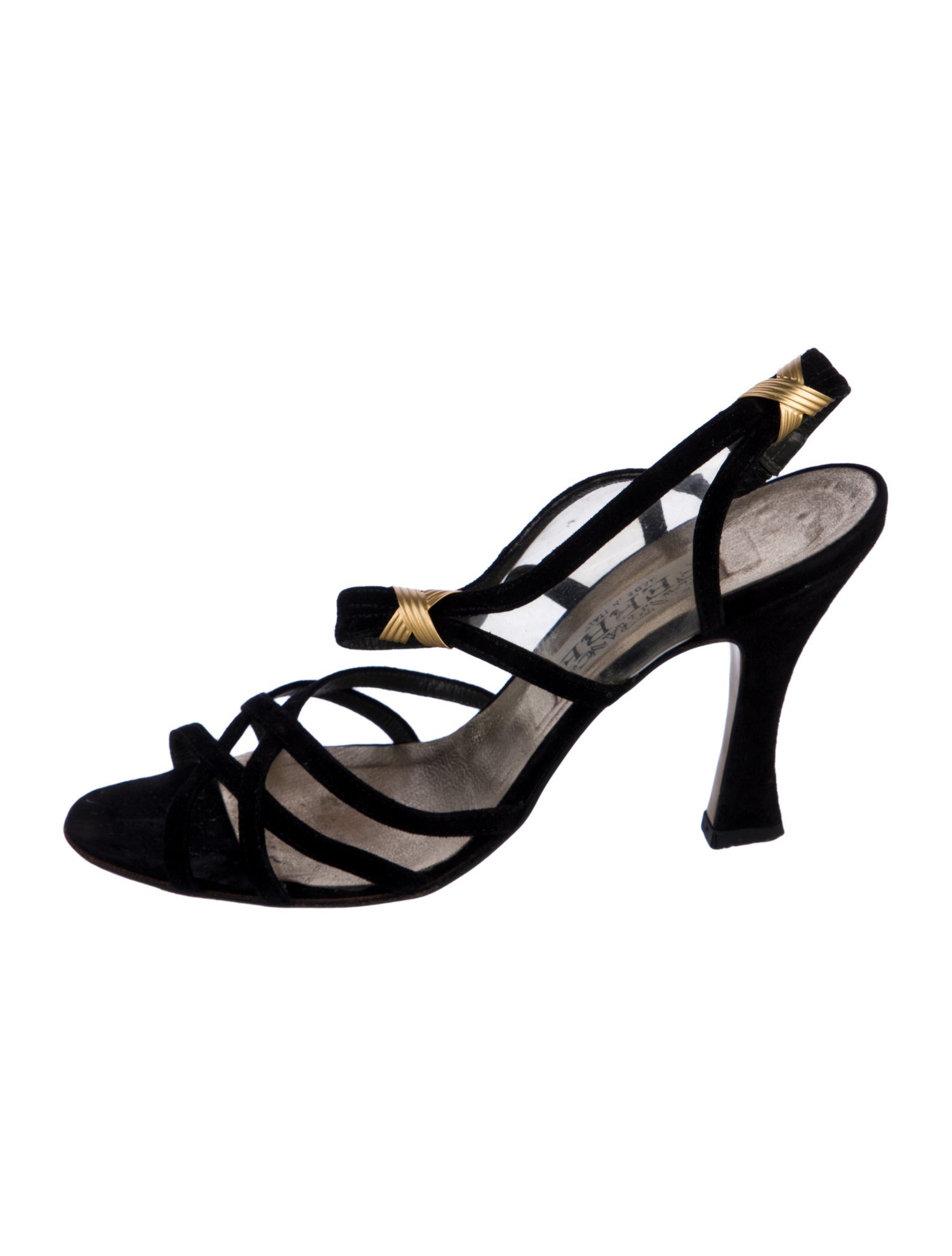 Gianfranco Ferre Suede Slingback Sandals