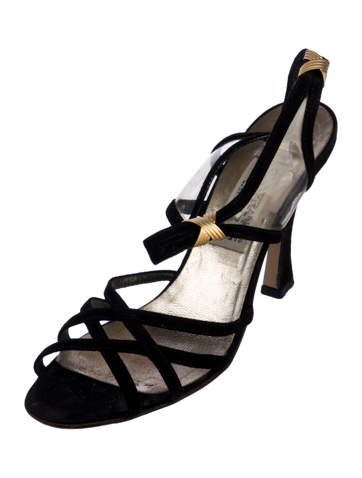 Gianfranco Ferre Suede Slingback Sandals