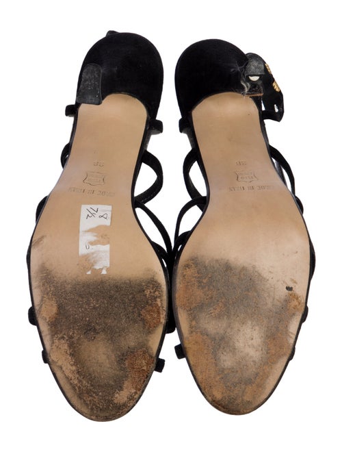 Gianfranco Ferre Suede Slingback Sandals