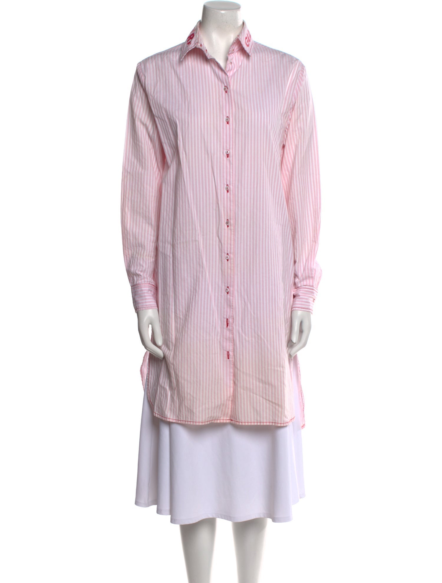 Gianfranco Ferre Striped Long Sleeve Tunic