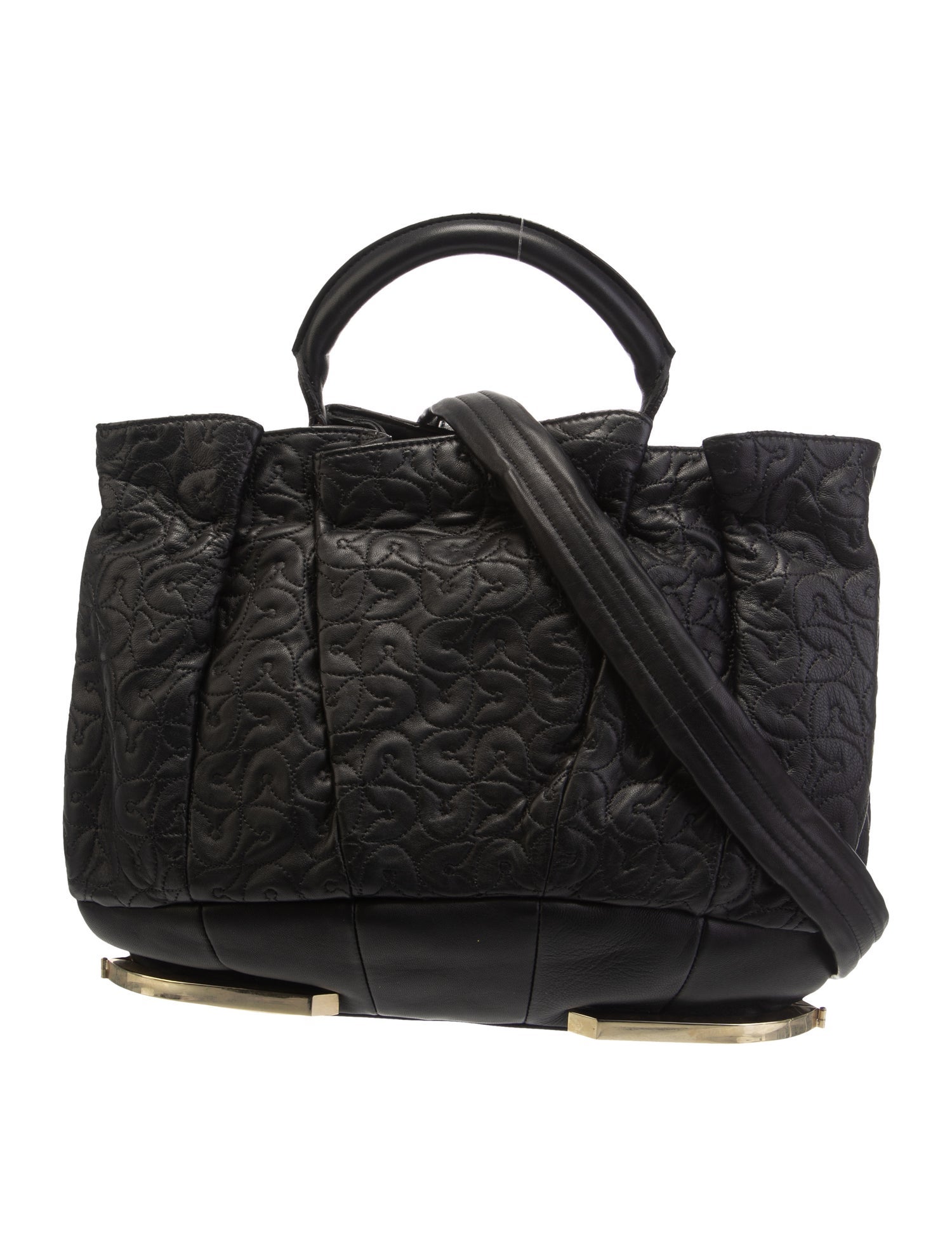 Gianfranco Ferre Leather Top Handle Bag