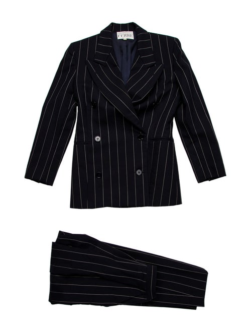 Gianfranco Ferre Wool Striped Two-Piece Suit