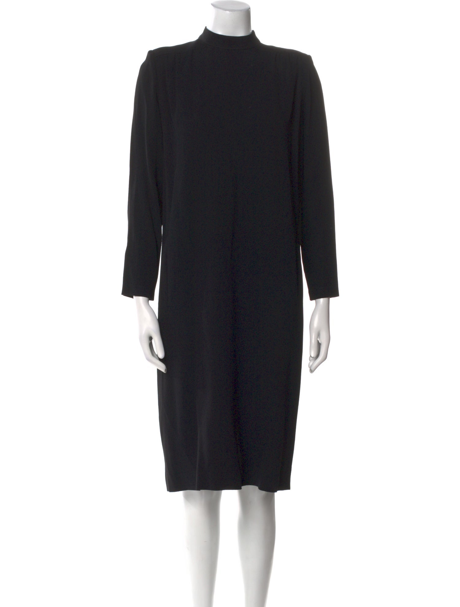 Gianfranco Ferre Mock Neck Midi Length Dress