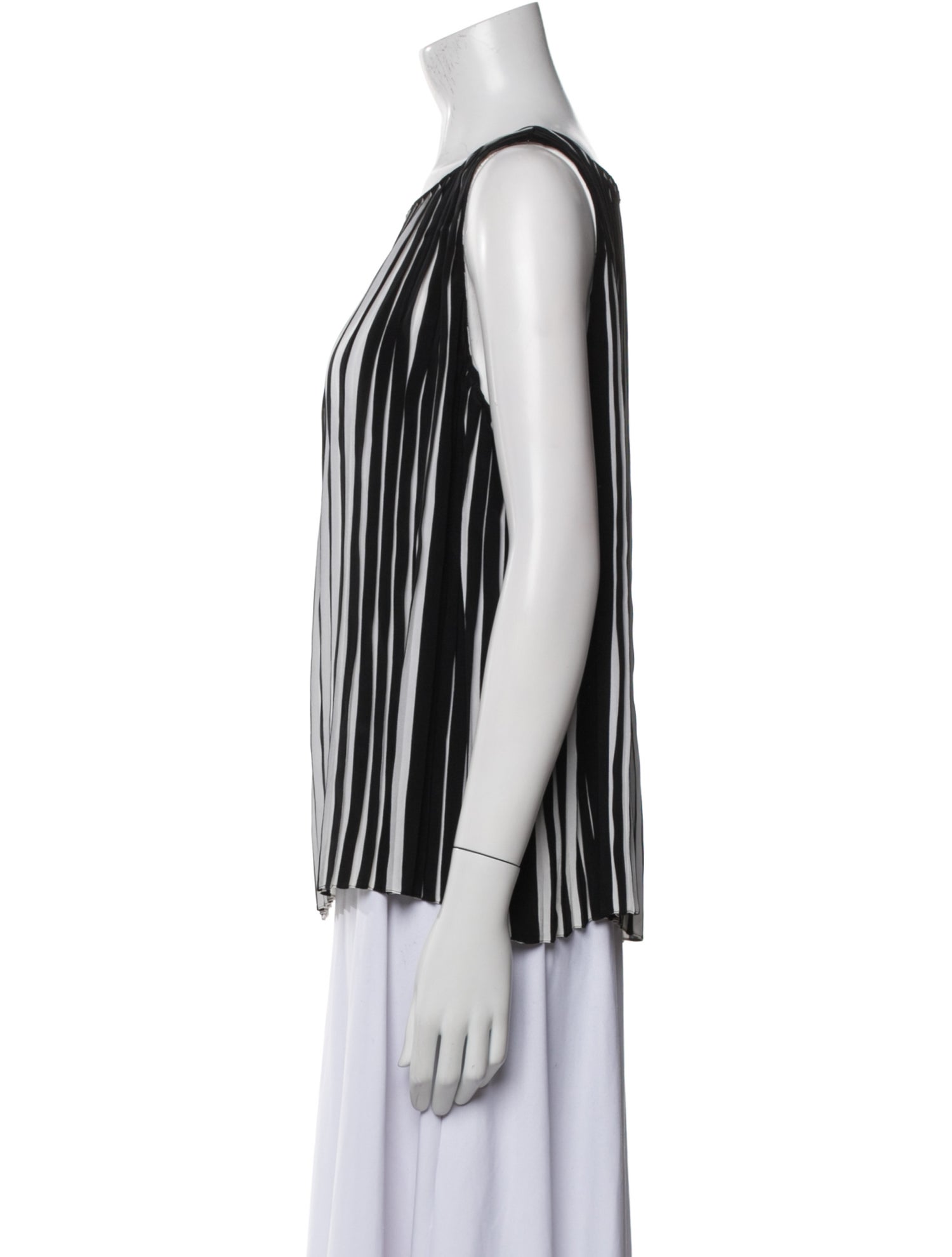 Gianfranco Ferre Silk Striped Blouse