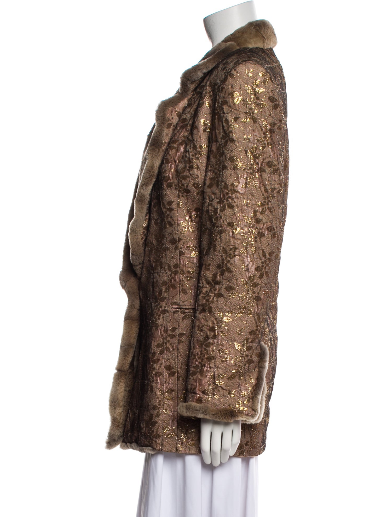 Gianfranco Ferre Vintage 1990's Faux Fur Jacket