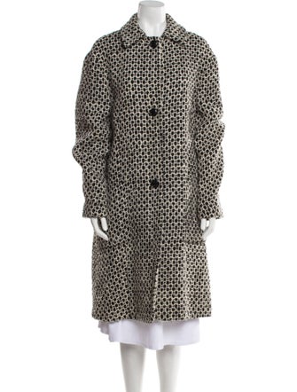 Gianfranco Ferre Wool Tweed Pattern Coat