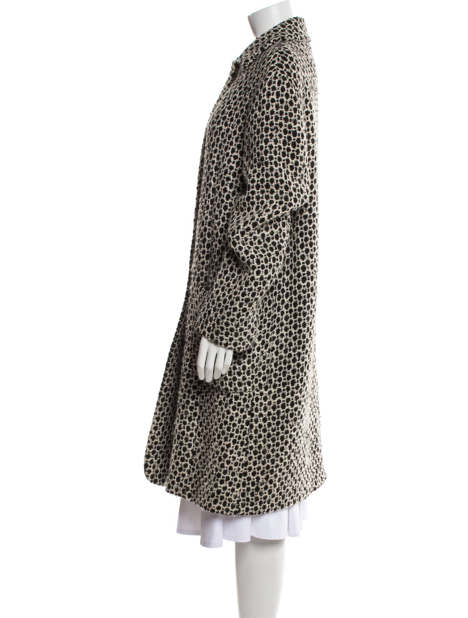 Gianfranco Ferre Wool Tweed Pattern Coat