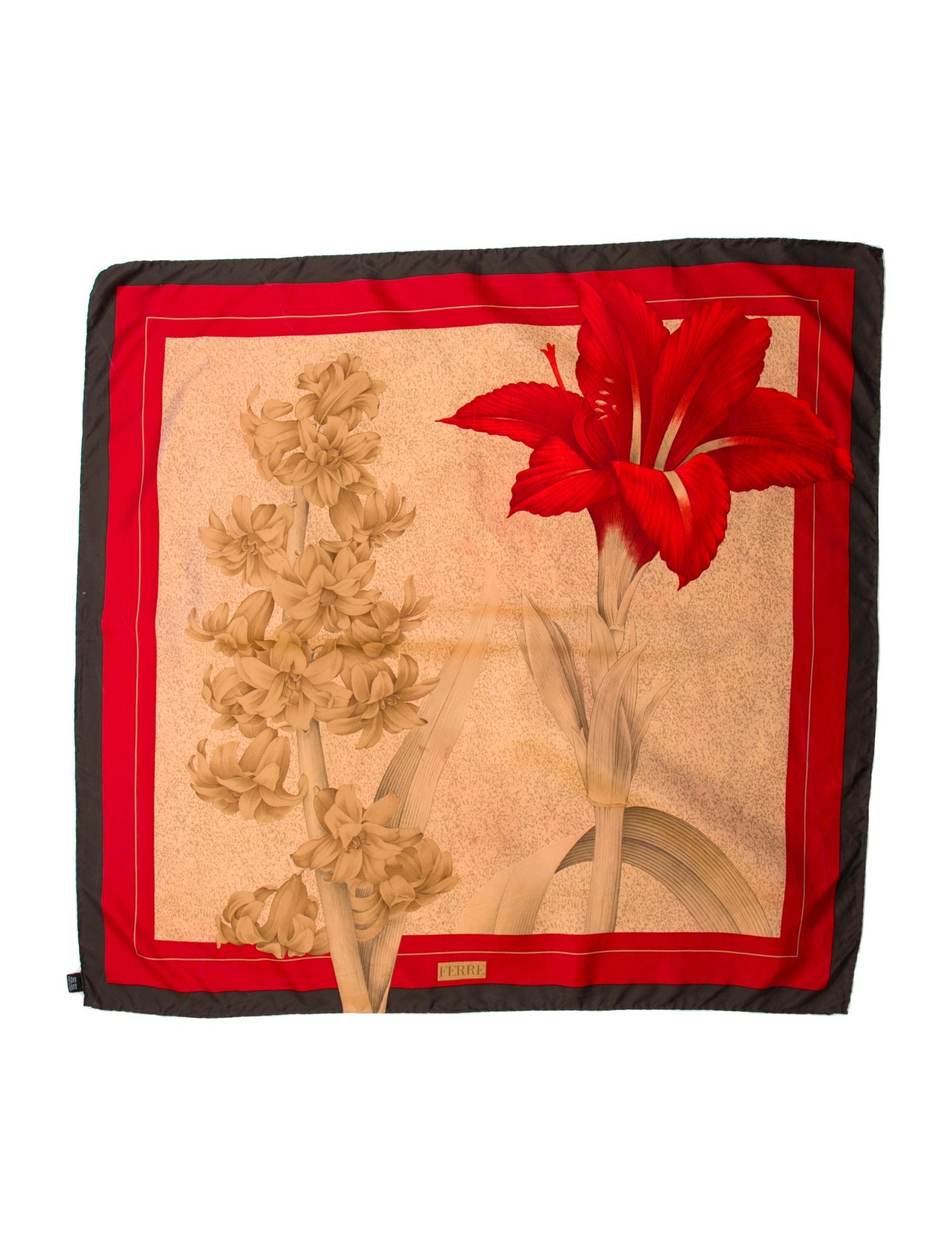 Gianfranco Ferre Silk Printed Scarf