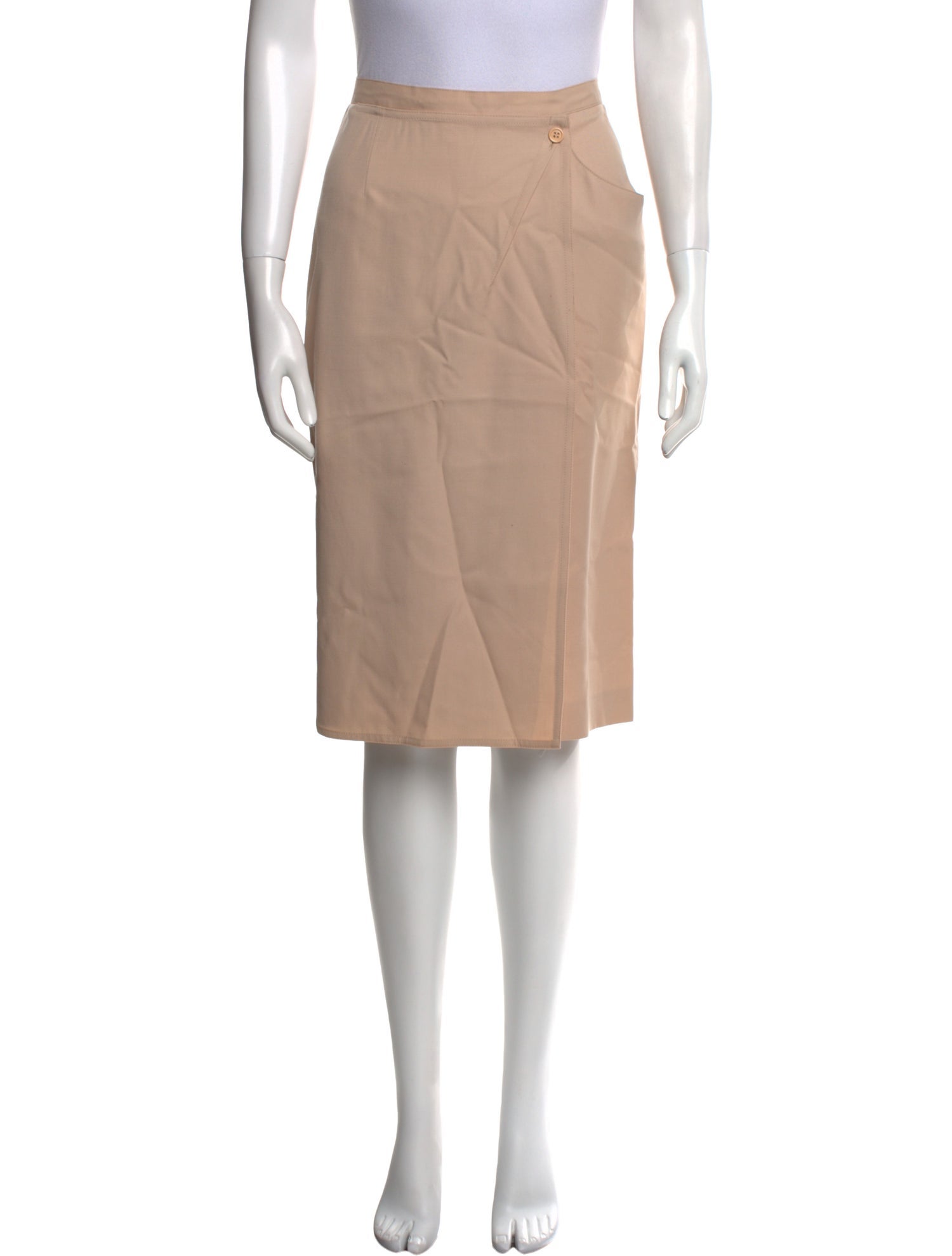 Gianfranco Ferre Wool Knee-Length Skirt