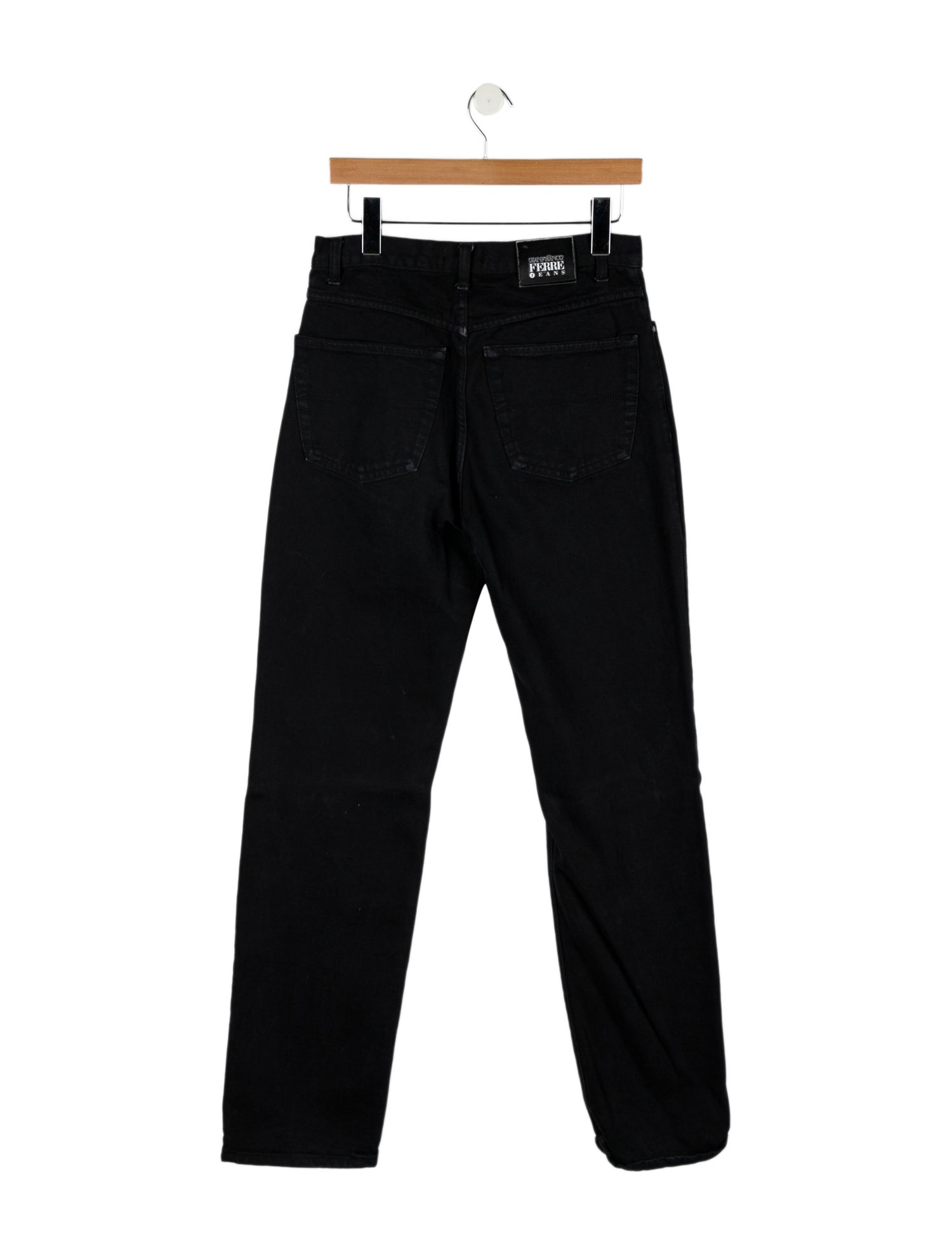 Gianfranco Ferre Mid-Rise Straight Leg Jeans