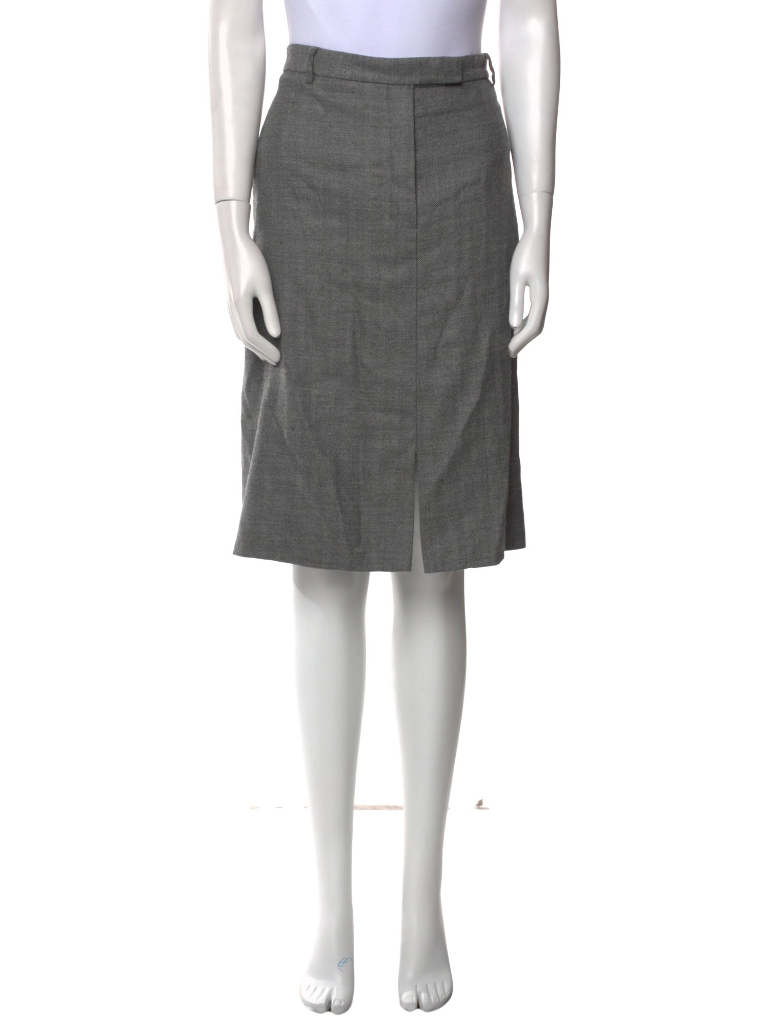 Gianfranco Ferre Wool Knee-Length Skirt