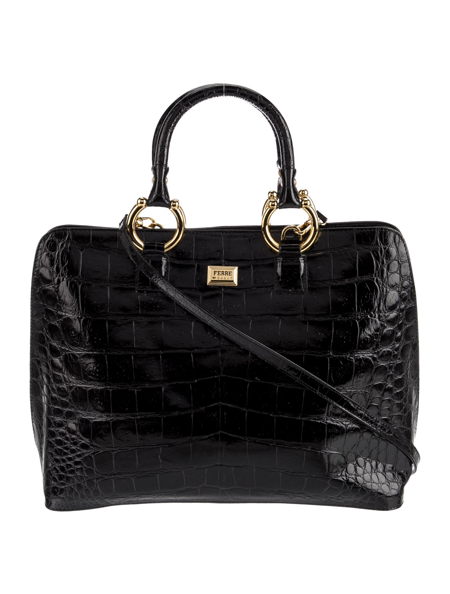 Gianfranco Ferre Leather Top Handle Bag