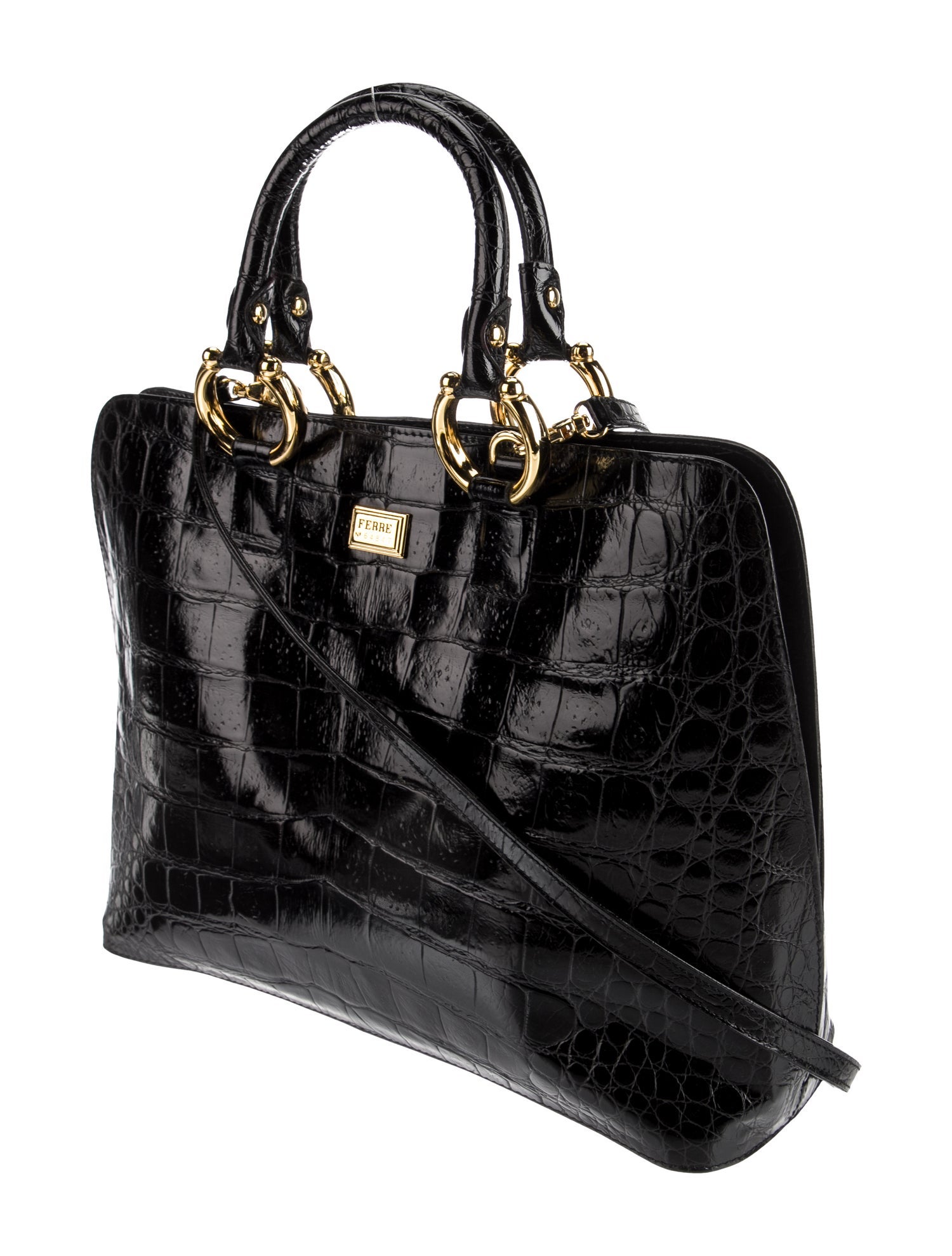 Gianfranco Ferre Leather Top Handle Bag